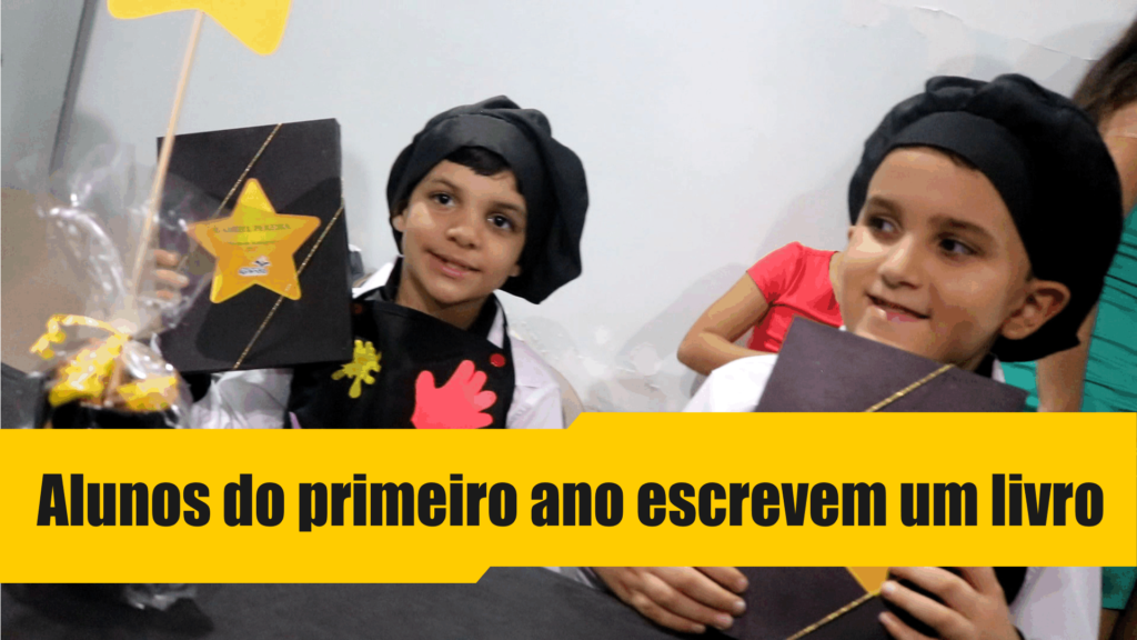 Alunos do primeiro ano escrevem um livro