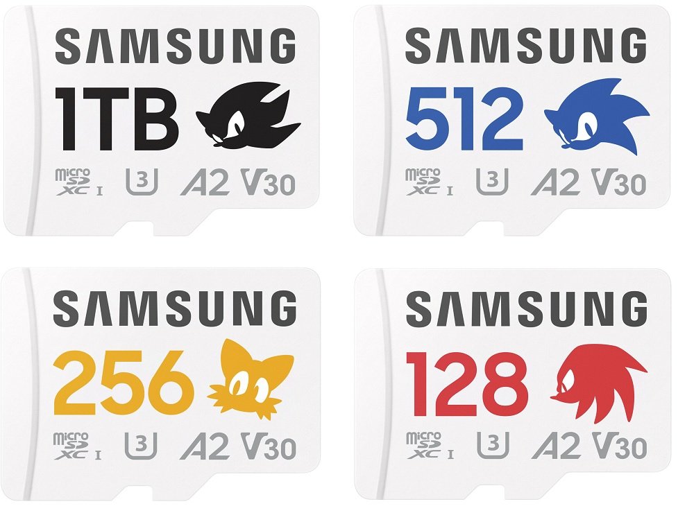 Cartões microSD Samsung x Sonic