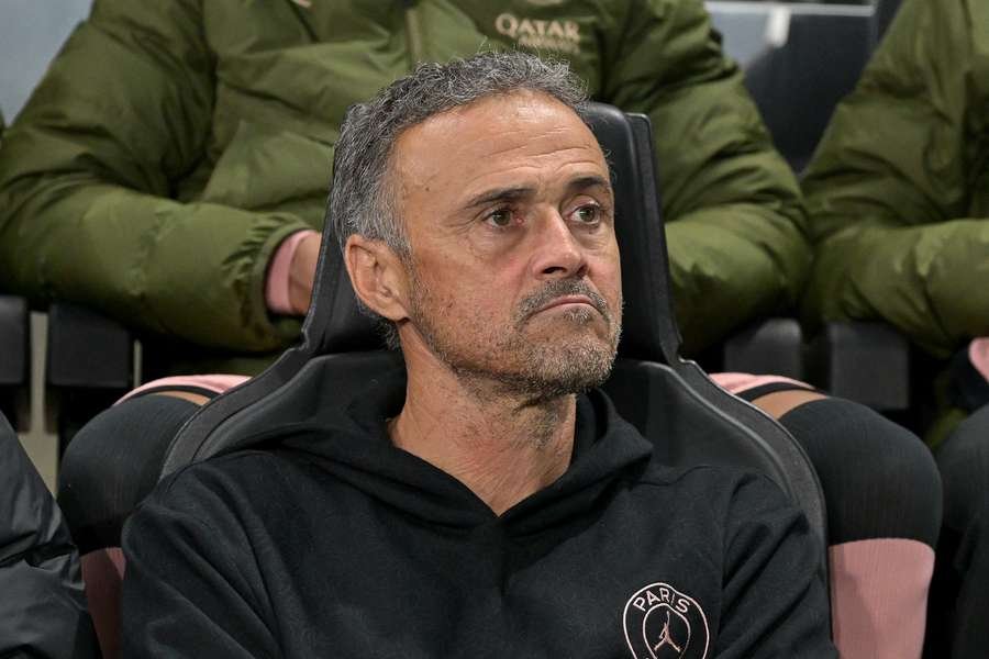 Luis Enrique, técnico do Paris Saint-Germain (PSG)
