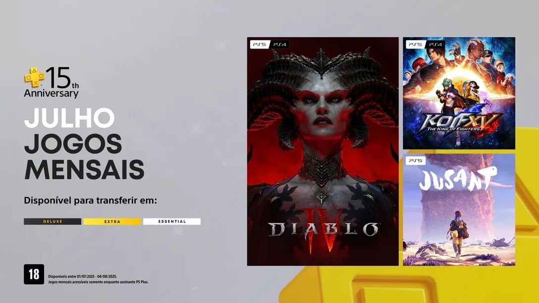PlayStation Plus de julho lança jogos grátis e surpresas