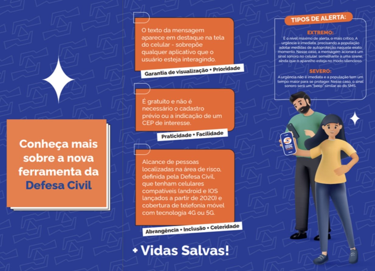 Alerta da Defesa Civil será transmitido para celulares em Parauapebas